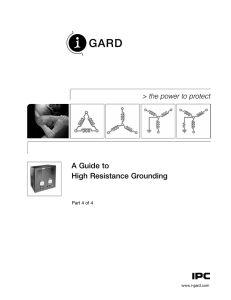 A Guide to High Resistance Grounding