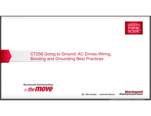 CT256 Going to Ground: AC Drives-Wiring, Bonding and Grounding