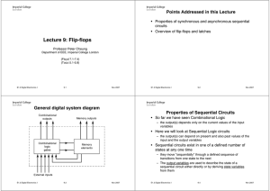 Lecture 9: Flip-flops - Imperial College London