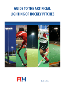 guide to the artificial lighting of hockey pitches