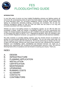 General Floodlight Guide - Floodlighting and Electrical Services