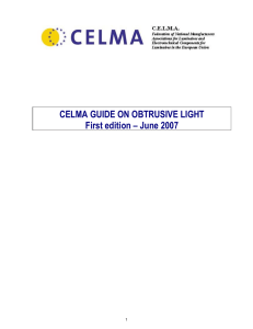 CELMA GUIDE ON OBTRUSIVE LIGHT First edition