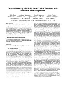 Troubleshooting Blackbox SDN Control Software with Minimal