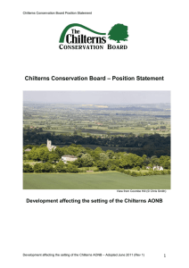 COTSWOLDS CONSERVATION BOARD POSITION STATEMENT