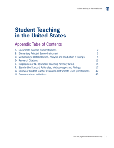 Appendix: Student Teaching in the United States