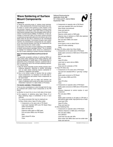Wave Soldering of Surface Mount Components