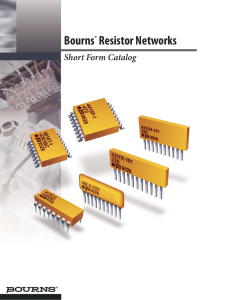 Bourns® Resistor Networks
