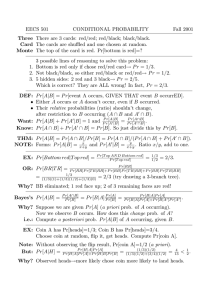 Condition probability