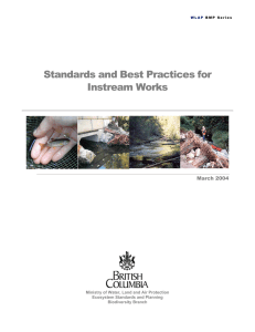 Standards and Best Practices for Instream Works
