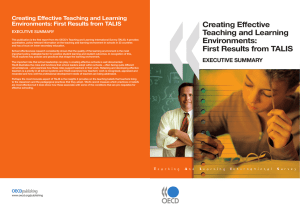 Creating Effective Teaching and Learning Environments