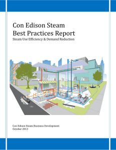 Con Edison Steam Best Practices Report