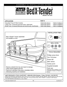 BED X-TENDER™ Install Guide