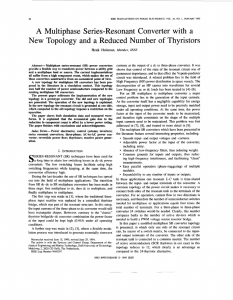 A multiphase series-resonant converter with a new topology and a