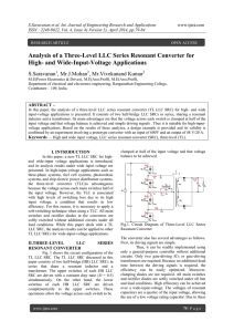 Analysis of a Three-Level LLC Series Resonant Converter for High