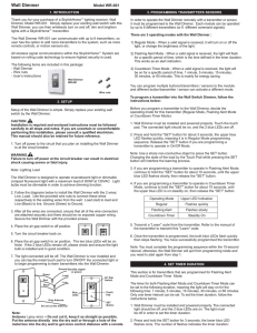 Wall Dimmer - SkylinkHome SkylinkHome