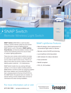SNAP Switch - Synapse Wireless