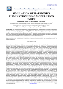 Simulation Of Harmonics Elimination