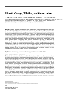 Climatic Change, Wildfire, and Conservation