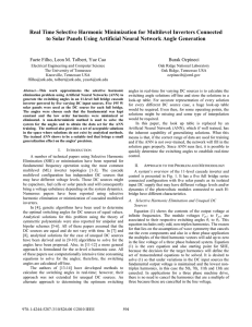 Real Time Selective Harmonic Minimization for Multilevel