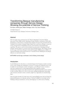 Transforming Basque Manufacturing Companies Through Service