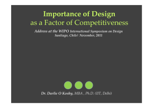 Importance of Design as a Factor of Competitiveness