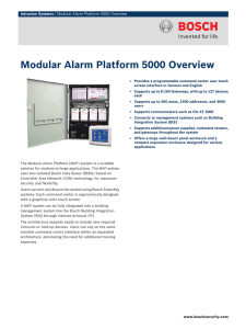 Modular Alarm Platform 5000 Overview
