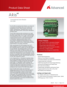 AxisAX Series Conventional Zone Module