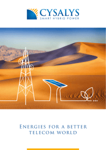 Energies for a better telecom world