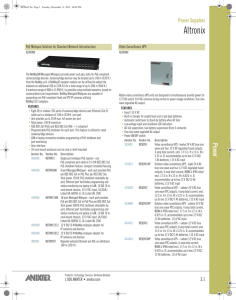 2012 Security Catalog Section 03-Power Supplies
