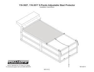 116-3027, 116-3017 X-Pando Adjustable Steel Protector