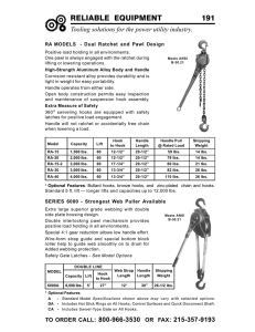 Insulating Hoists - Reliable Equipment