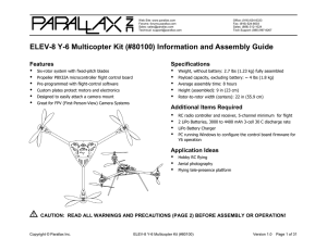 ELEV-8 Y-6 Multicopter Kit Information and Assembly Guide (#80100)
