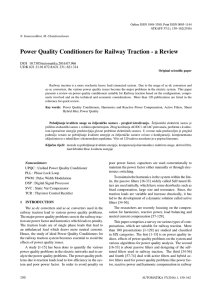 Power Quality Conditioners for Railway Traction