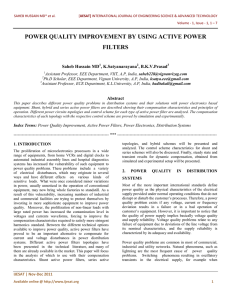 power quality improvement by using active power filters