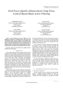 Grid Power Quality Enhancement Using Fuzzy Control