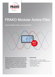 v FRAKO Modular Active Filter