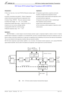 ISO Series RTD Isolated Signal Transducer (SIP12/DIP24)