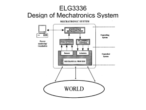 Design of a Mechatronics System