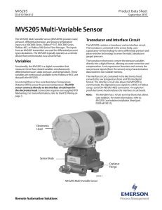 MVS205 Multi-Variable Sensor