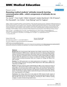 Assessing medical students` attitudes towards learning