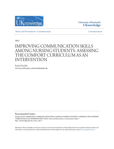 improving communication skills among nursing students