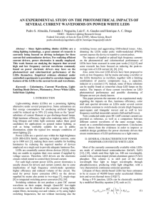 an experimental study on the photometrical impacts of