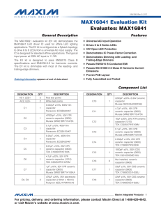 MAX16841 - Part Number Search