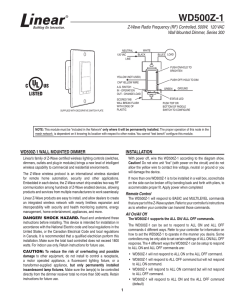 WD500Z-1 Manual