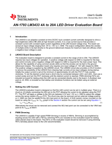 AN-1793 LM3433 4A to 20A LED Driver