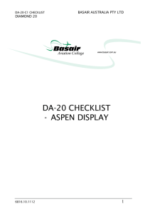 da-20 checklist - aspen display