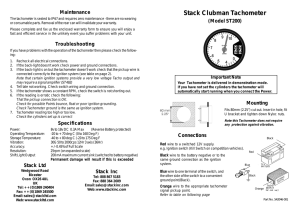 Stack ST200 Manual - Pegasus Auto Racing Supplies
