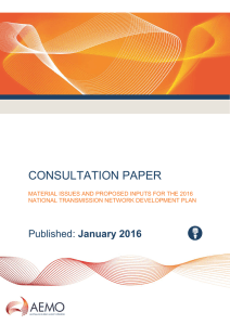 2016 Consultation NTNDP - Australian Energy Market Operator