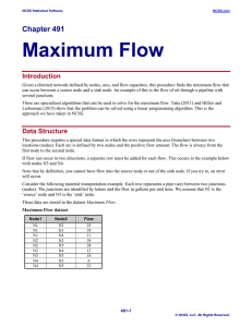 Maximum Flow