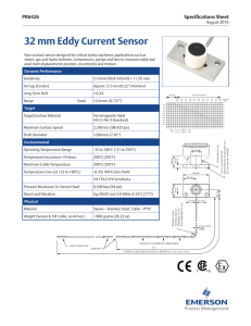 32 mm Eddy Current Sensor - Emerson Process Management